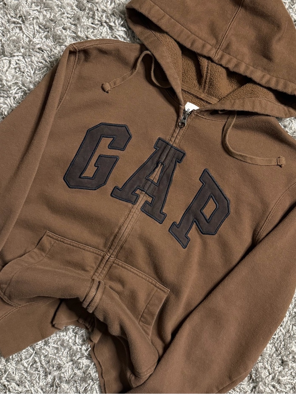 2000s GAP Brown Zip Hoodie